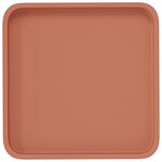 vidaXL Plateau carré à fleurs 6 pc Rouge brique 36 x 36 x 2 5 cm