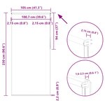 vidaXL Store enrouleur occultant largeur du tissu 100 7 cm polyester