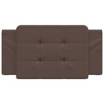 vidaXL Coussin de tête de lit Zadar marron 100 cm similicuir