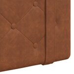 vidaXL Tête de lit suspendue Marron PU antique