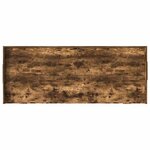 vidaXL Cadre de lit Chêne fumé 90 x 190 cm Bois d'ingénierie