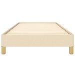 vidaXL Cadre de lit Crème 100 x 200 cm Tissu