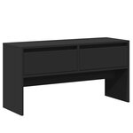 vidaXL Ensemble de meubles de couloir 4 Pièces noir bois d'ingénierie