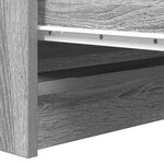 vidaXL Buffet sonoma gris 37 5x35x76 cm bois d'ingénierie