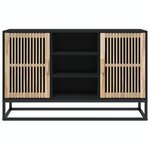 vidaXL Buffet noir 105x30x65 cm bois d'ingénierie