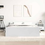vidaXL Cadre de lit sans matelas blanc 120x200 cm