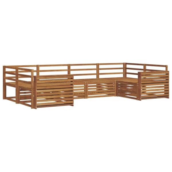 vidaXL Ensemble de canapés d'extérieur 6 pc Naturel