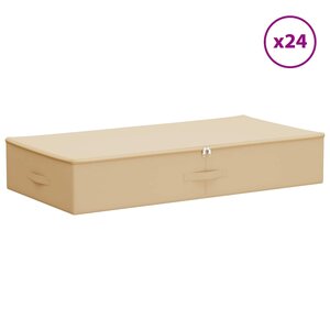 vidaXL Boîte de rangement 24 pc Tissu intissé 90 x 48 x 15 cm 64 8 L