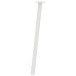 vidaXL Pieds de table console 4 pièces Blanc 72 cm Acier