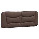 vidaXL Lit avec matelas Hvar marron 140x190 cm similicuir