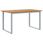 vidaXL Ensemble de salle à manger de jardin 7 pièces en bois d'acacia et métal
