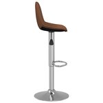 vidaXL Tabourets de bar lot de 2 marron tissu