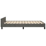 vidaXL Cadre de lit sans matelas gris foncé 120x200 cm velours