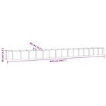 vidaXL Lit surélevé de jardin Acier enduit de poudre Anthracite