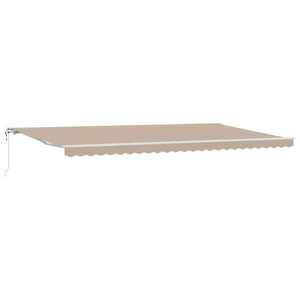 vidaXL Auvent Rétractable 600 × 300 cm Beige