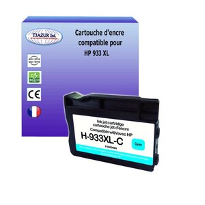 Cartouche compatible avec HP OfficeJet 6100 ePrinter H611a, 6600 remplace HP 933XL Cyan - T3AZUR
