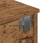 vidaXL Étagère murale avec tiroirs vieux bois bois d'ingénierie