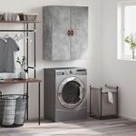vidaXL Armoire murale gris béton 69 5x34x90 cm