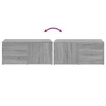 vidaXL Meuble TV Sonoma gris 80x34x36 cm Bois d'ingénierie
