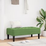 vidaXL Banc Vert Clair 113x57x39 cm en Velours