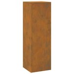 vidaXL Supports pour plantes 2 Pièces Rouillé 24 x 24 x 75 cm