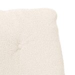 vidaXL fauteuil Crème 61 x 78 x 98 cm Tissu Sherpa