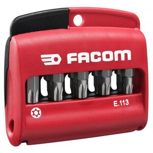 Jeu mixte de 10 embouts Résistorx 14 Facom série 1  25mm  porte embouts E113