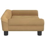 vidaXL Canapé pour enfants marron 70x45x26 cm velours
