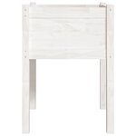 vidaXL Jardinières 2 Pièces Blanc 50x50x70 cm Bois de pin massif