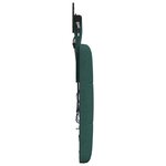 vidaXL Tête de lit suspendue Avec lumière LED Vert foncé Tissu