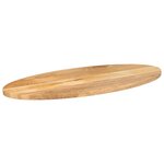 vidaXL Dessus de table 90x40x2 5 cm ovale bois massif de manguier