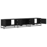 vidaXL Meuble TV Chêne noir 210 x 35 x 41 cm Bois d'ingénierie