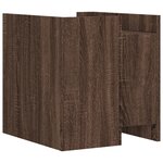vidaXL Table de chevet chêne marron 45x50x50 cm bois d’ingénierie