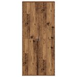 vidaXL buffet vieux bois 80x35x180 cm Bois d'ingénierie