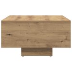 vidaXL Table basse chêne artisanal 85x55x31 cm bois d'ingénierie