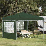 vidaXL Tente de fête pop-up 288 x 288 x 245 cm Vert Tissu Oxford