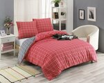 Parure de lit rouge TRENDY 240 x 220 cm