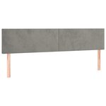 vidaXL Sommier à lattes de lit et matelas gris clair 120x190cm velours