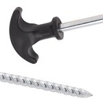 vidaXL Piquets de tente 12 Pièces 17 cm Ø7 mm acier galvanisé