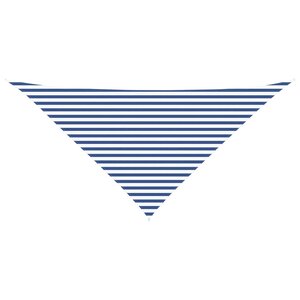 vidaXL Voile d'ombre Bleu et Blanc 4 x 4 x 5 8 m