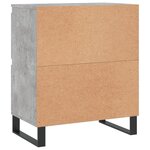 vidaXL Buffets 2 Pièces gris béton bois d'ingénierie