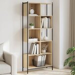 vidaXL Bibliothèque chêne sonoma 72x28x172 cm bois d'ingénierie