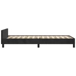 vidaXL Cadre de lit et tête de lit sans matelas noir 90x190 cm velours