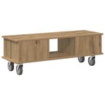 vidaXL Meuble TV Chêne artisanal 100 x 35 x 35 cm Bois d'ingénierie