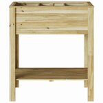 vidaXL Support de Plante Marron 85 x 46 x 94 cm Pin imprégné