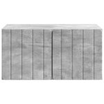 vidaXL Meuble TV mural 59 5 x 41 x 30 cm Gris béton Bois d'ingénierie