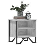 vidaXL Table de chevet sonoma gris 40x30x40 cm bois d'ingénierie