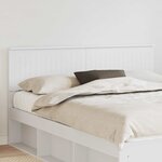 vidaXL Tête de lit Blanc 160 cm Bois d'ingénierie
