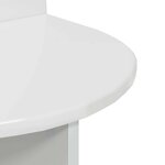 vidaXL Table de chevet 2 pc Blanc brillant 40 x 35 5 x 45 5 cm