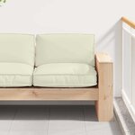 vidaXL Coussin pour assise de palette Crème 80 x 80 x 12 cm